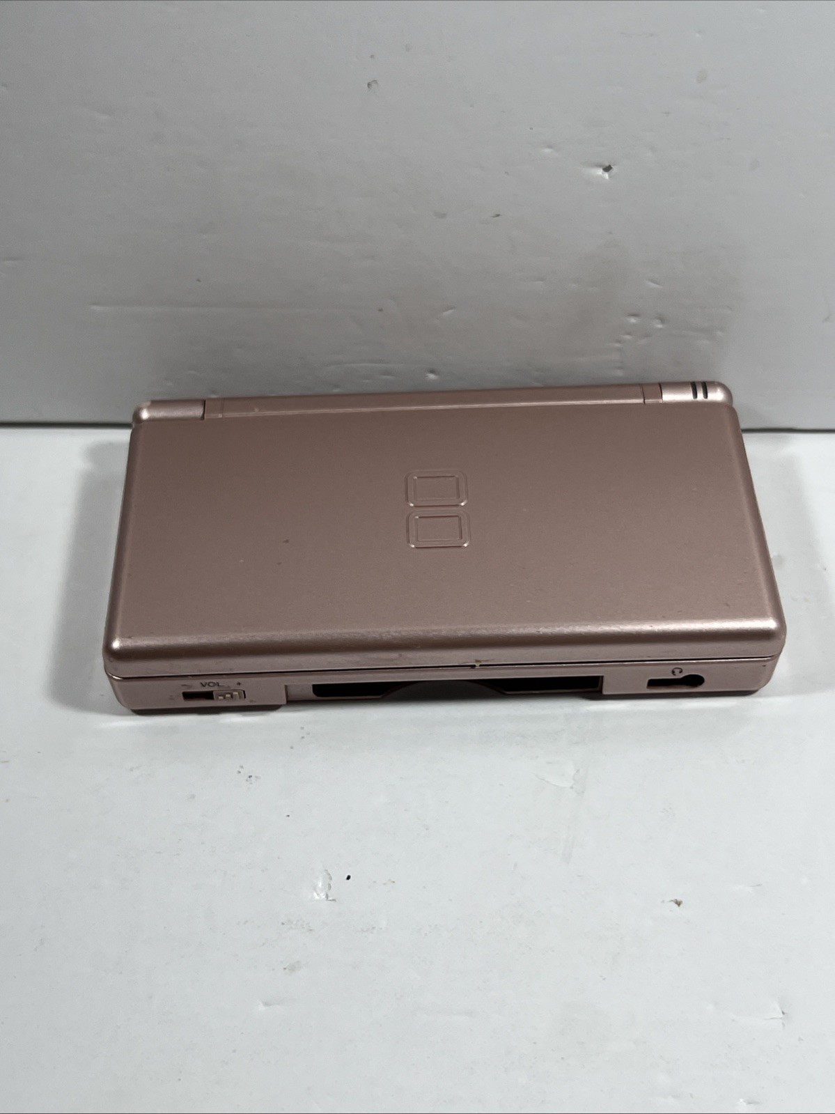 Nintendo DS Lite Handheld Console Rose Gold W Charger Tested Working