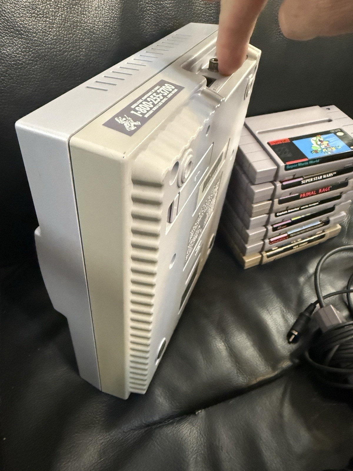 Super Nintendo System Lot SNES Bundle Console with 7 Games 2 Controllers WORKS!