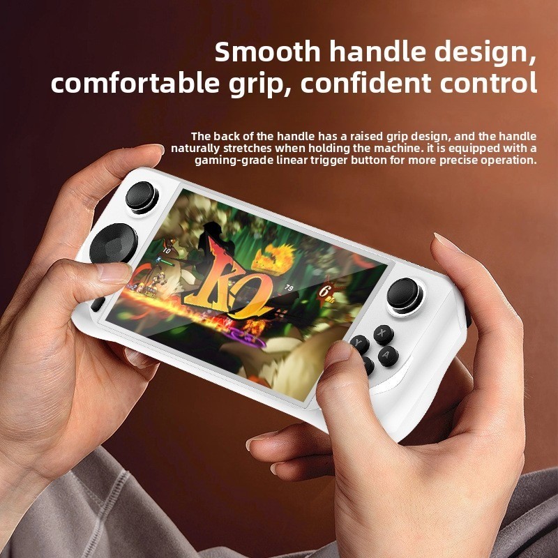 E6 Retro Handheld Game Console,supports connection to game controllers-White