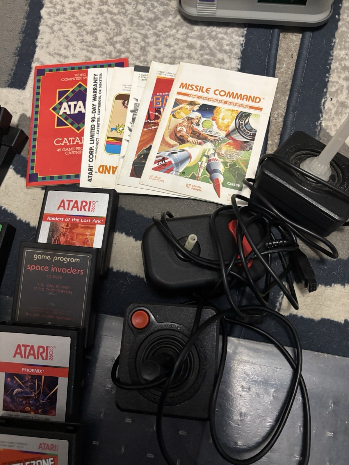 Atari 2600 Jr. Console in Box w/ 25+ Games, Sticks, and Manuals! UNTESTED READ!