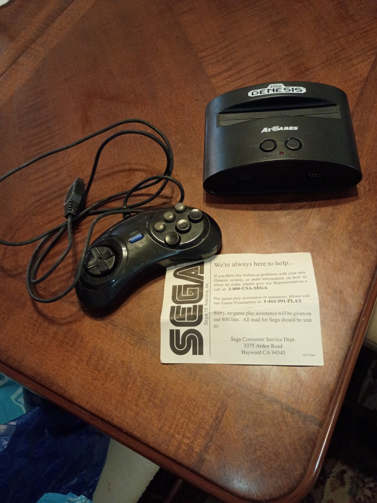 AtGames Sega Genesis Classic Game Console 80 Built-in Games w/ Controller
