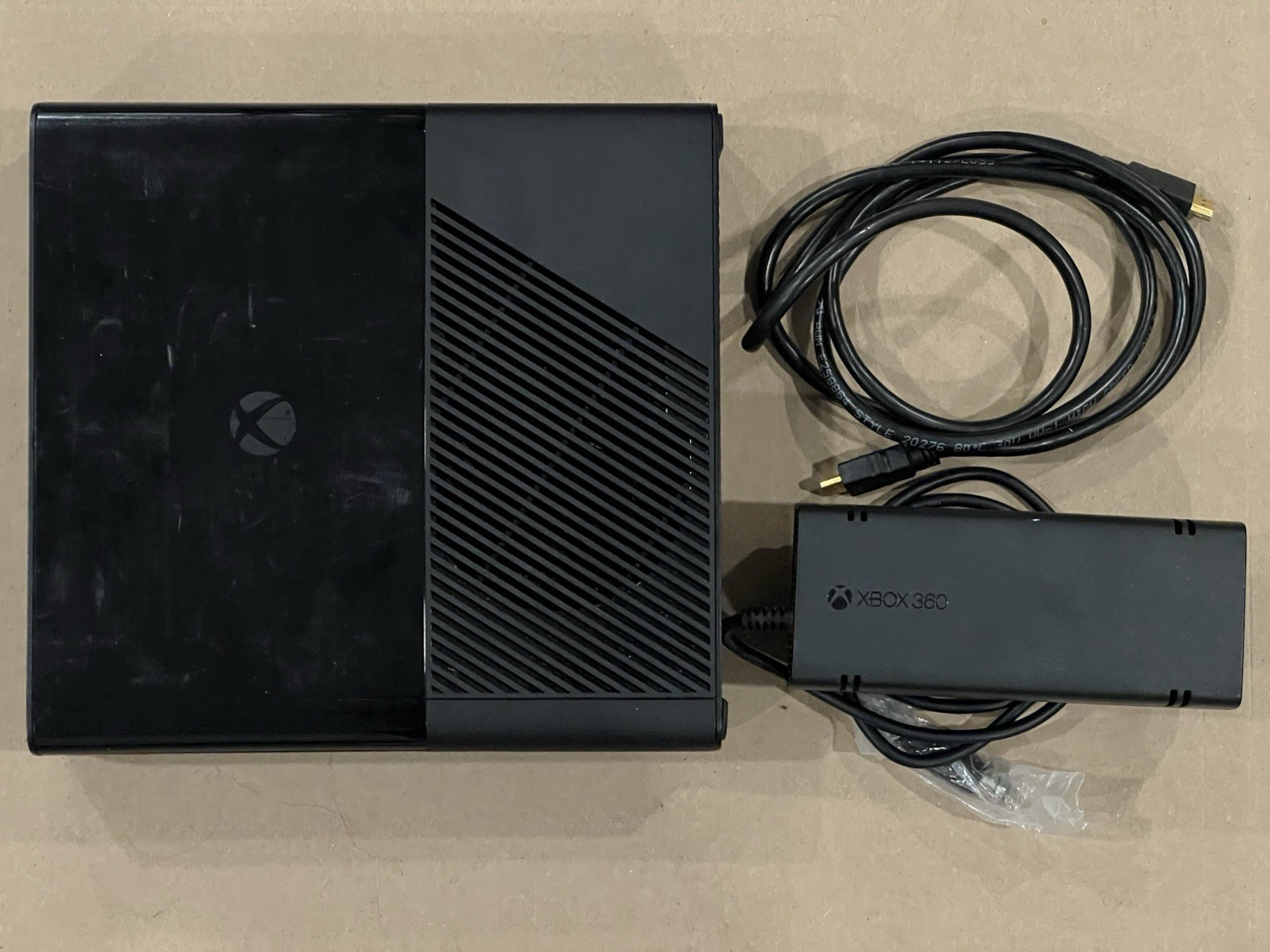 Microsoft Xbox 360 E Console Model 1538 Tested Works OEM Power Supply HDMI