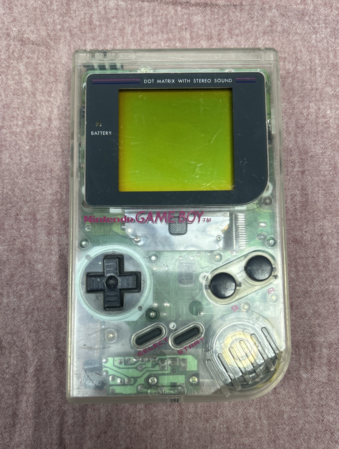 Nintendo Game Boy Original Clear Plastic Case, Tested.