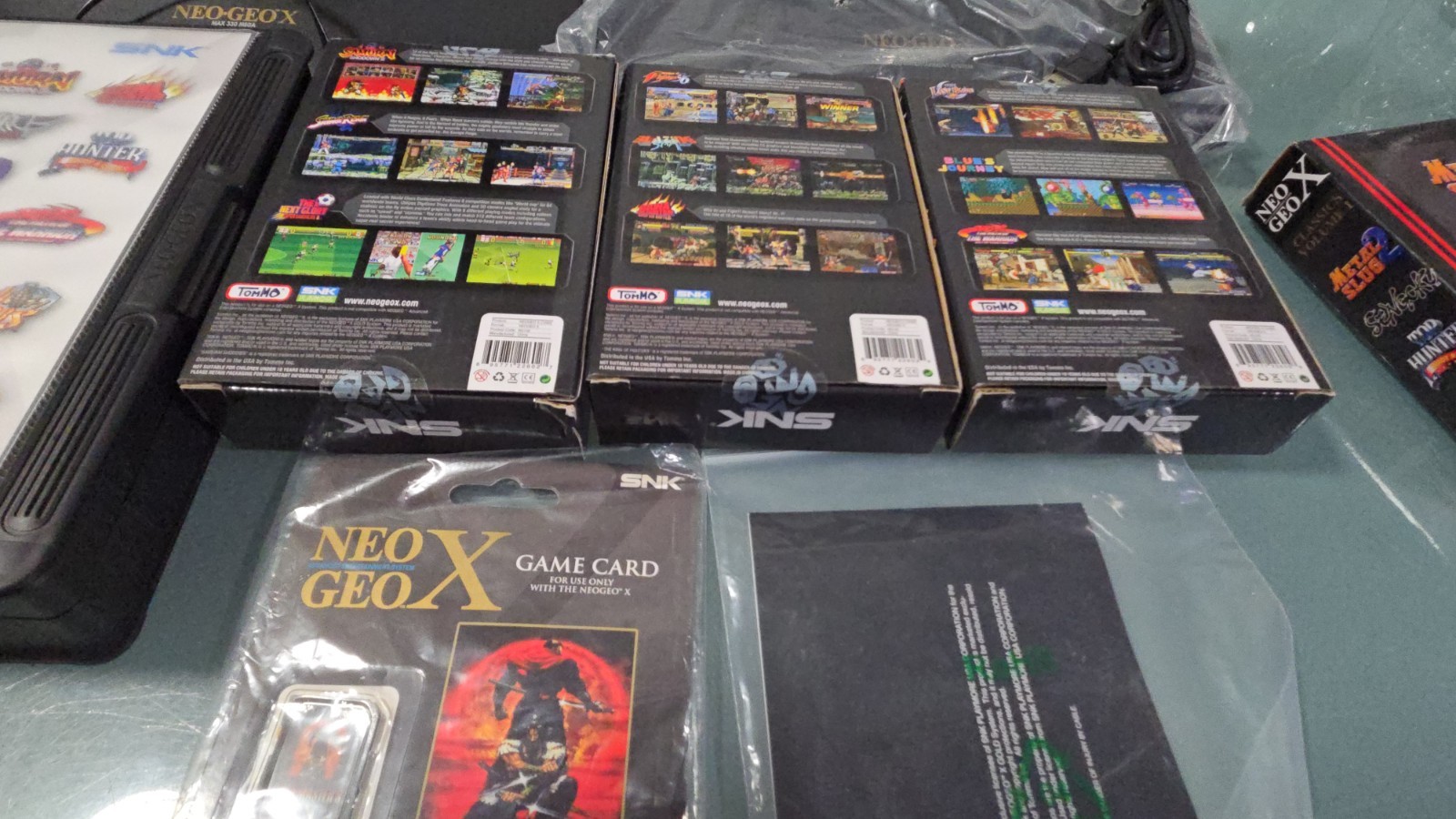 Neo Geo X Gold Docking Charge Station + Power Cord + 4 NEW GAMES, +’2 CONTROLL