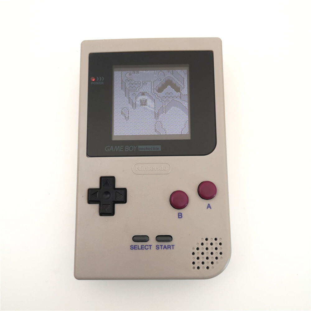 Game Boy Pocket GBP Console With 5 Segment Highlight Back Light LCD Kit -GRAY