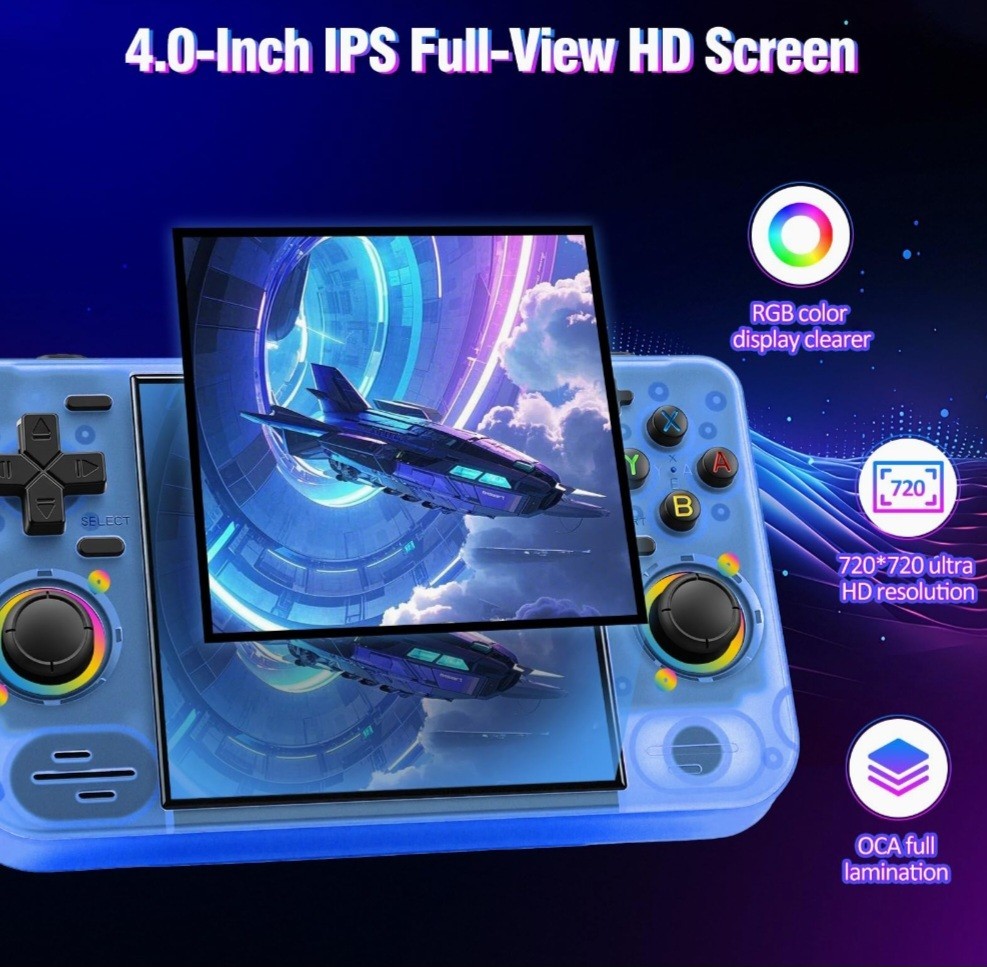 RF40H Handheld Game Console, 4.0″ Retro Gaming Console Preloaded 20,000+ Clas…