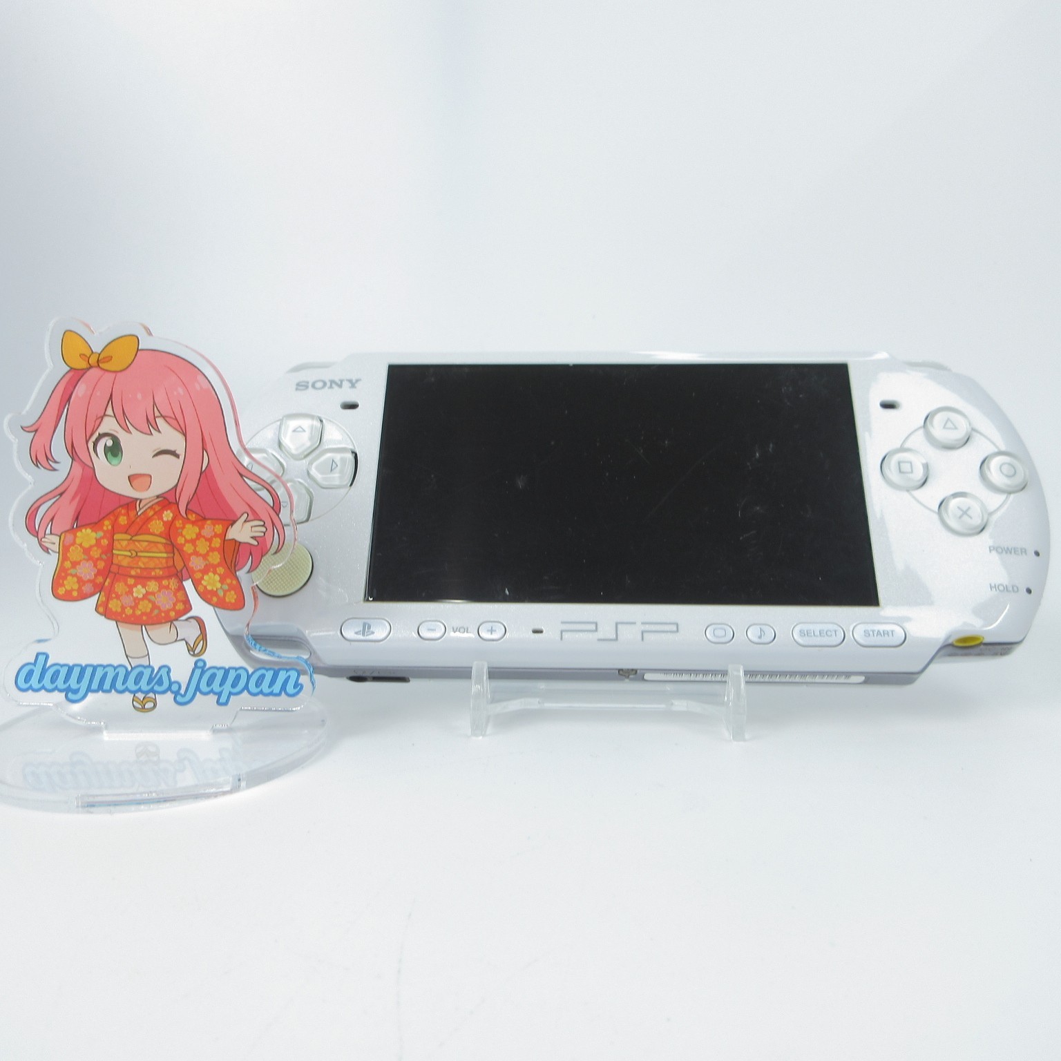 【Good】Sony PSP-3000 Pearl White Console Only No Battery Japanese Ver #RET0126/04