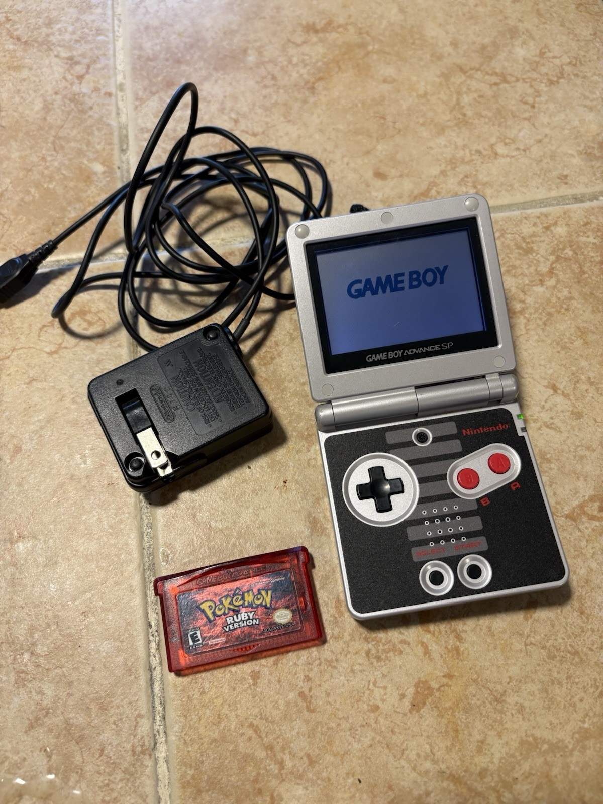 Nintendo Game Boy Advance SP with Pokémon Ruby Sapphire