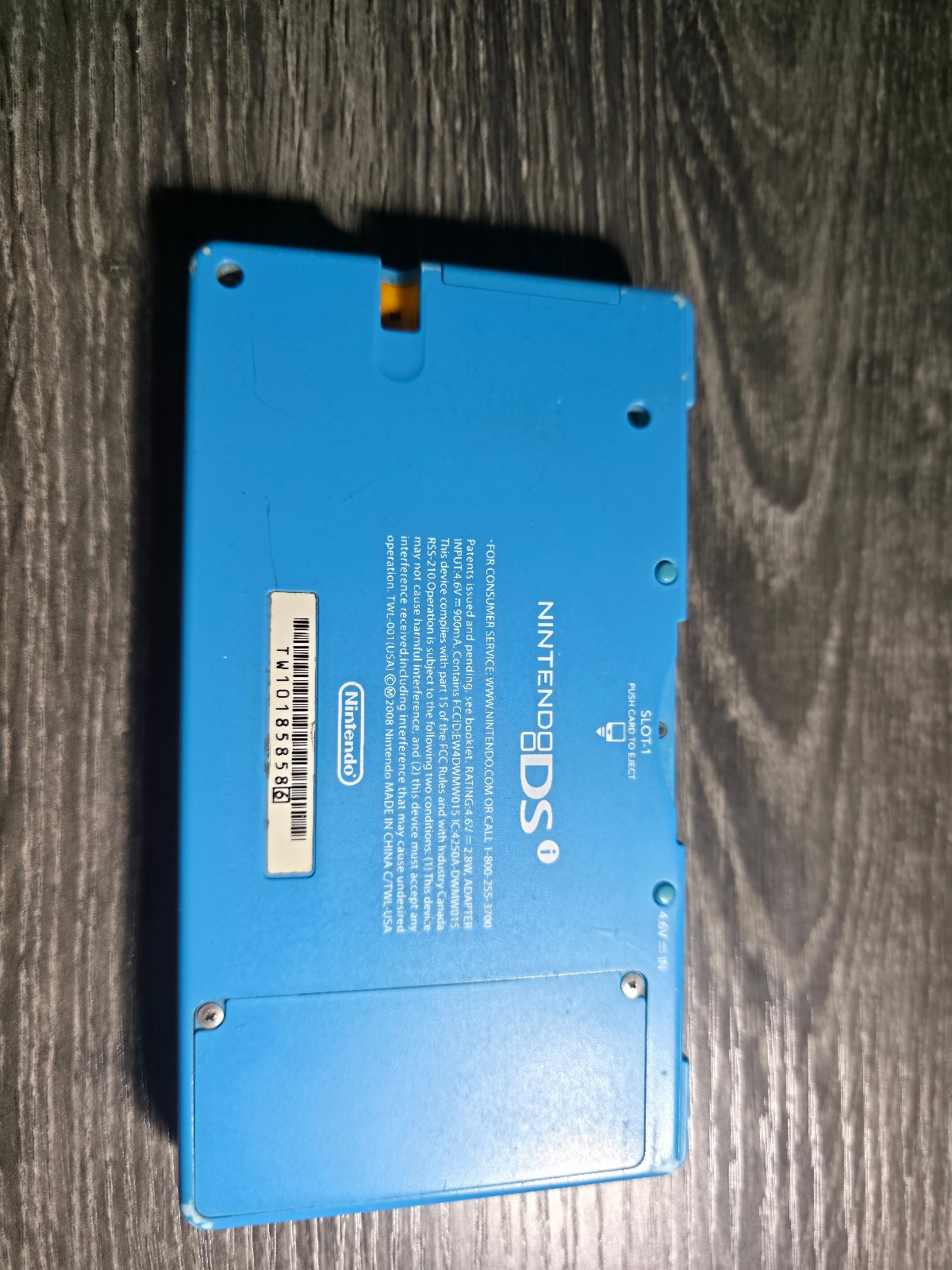 Nintendo DSi Light Blue Handheld Console System Only TESTED (SCREEN SCRATCHES)