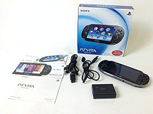 Playstation vita 3G/Wi-Fi model CRISTAL BLACK PCH-1100 AB01 PS Consoles F/S