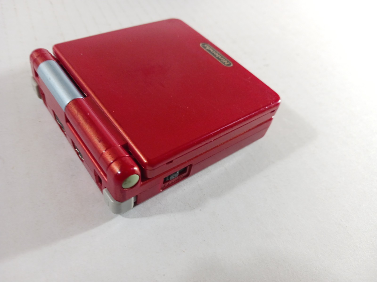 GBA SP RED AGS-101 Bright Screen Rebuilt OEM Shell Nintendo GameBoy Advance