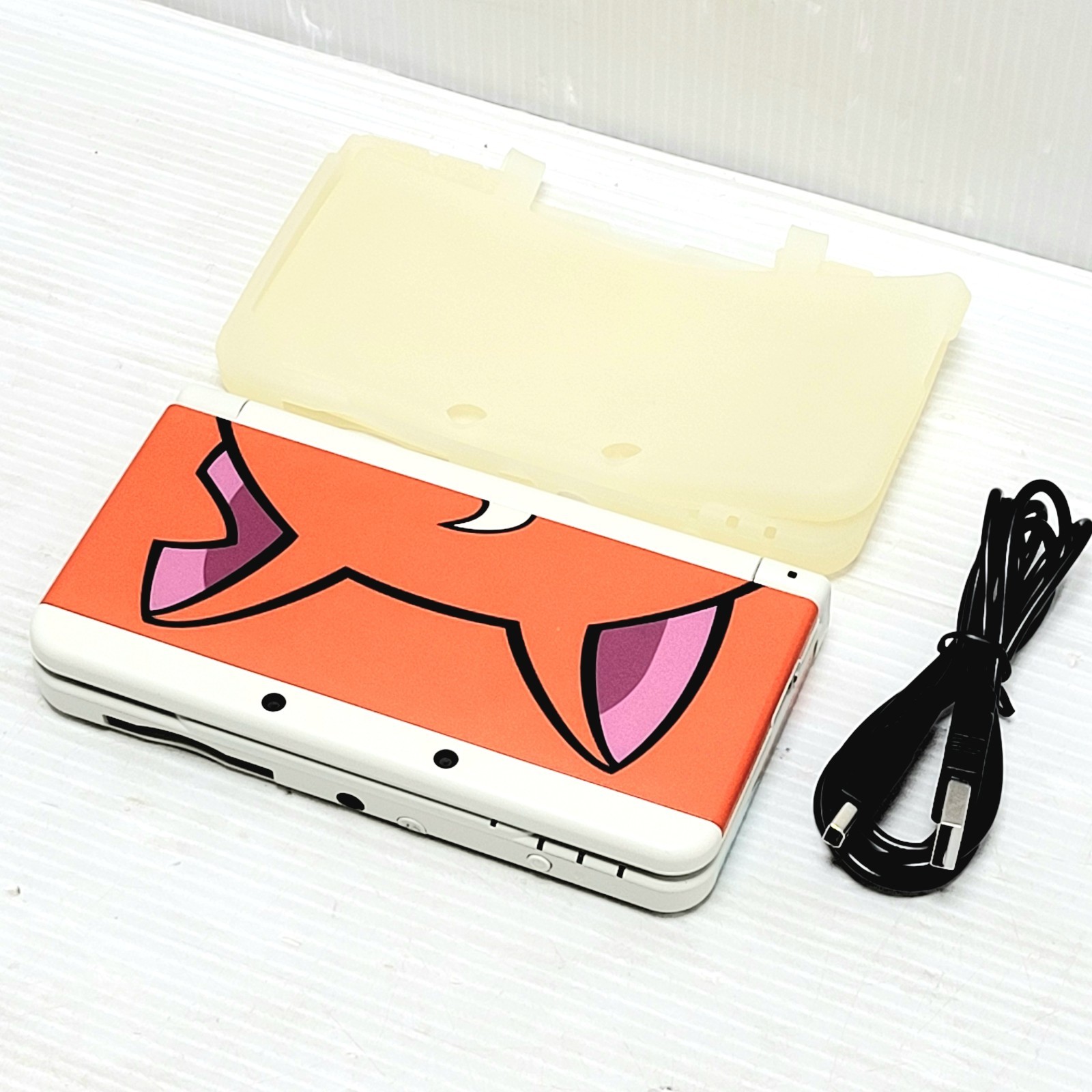 New Nintendo 3DS White KTR-001 Yo-kai Watch Jibanyan Cover Plates Japan Rare