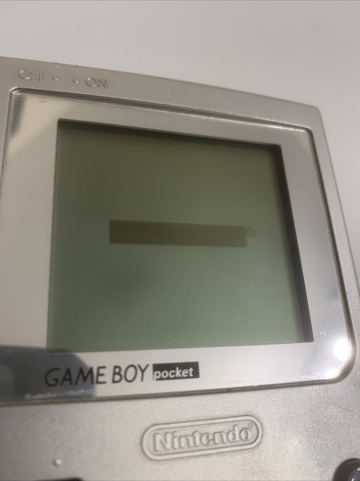 Nintendo Game Boy Pocket Silver Handheld System Tested Working
