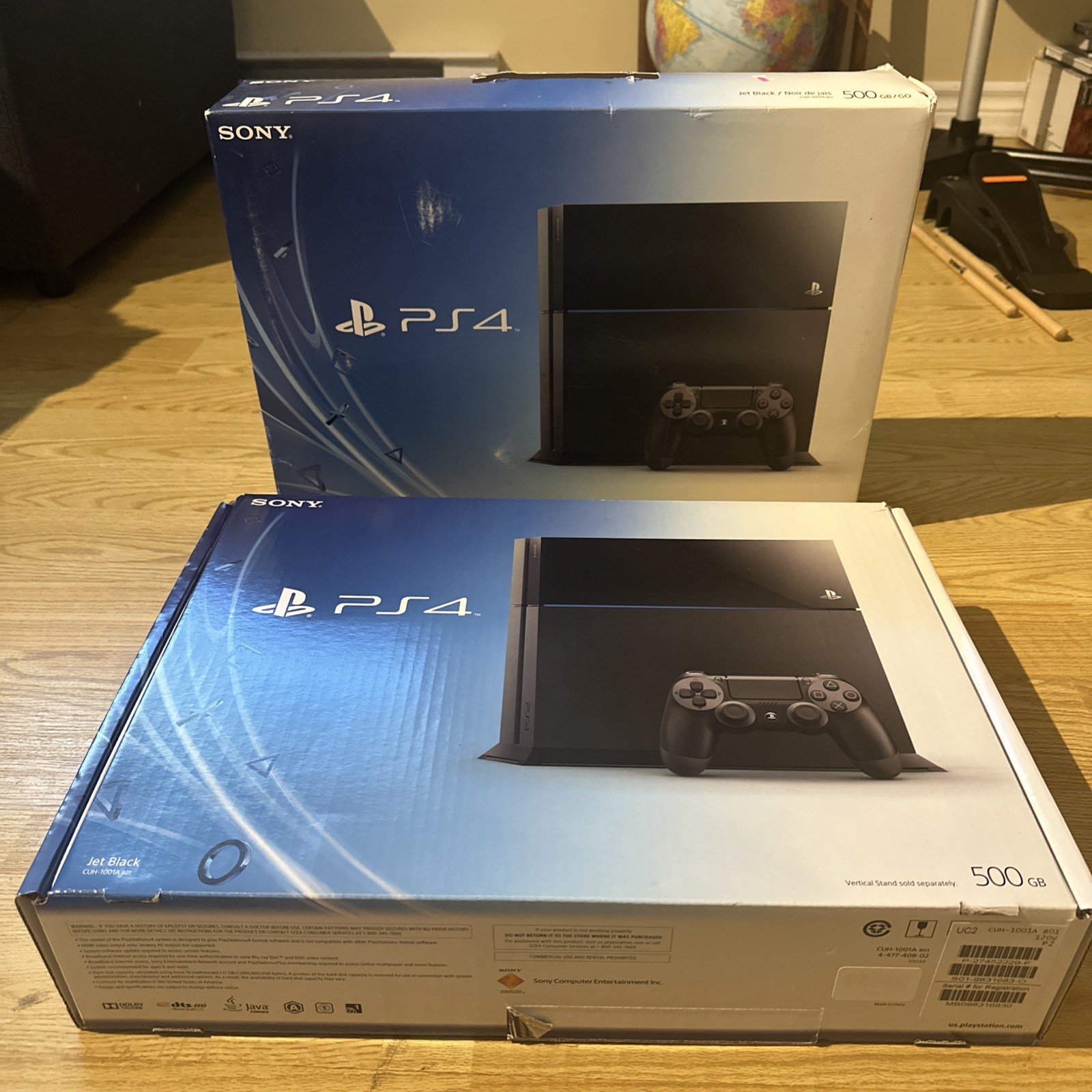 Sony PS4 BOX ONLY for 500GB Jet Black Model CUH-1001A