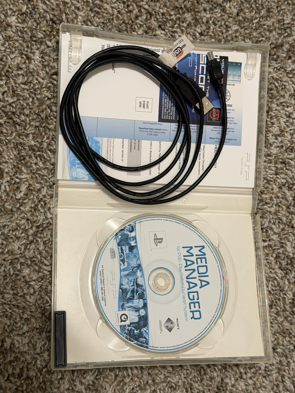 Sony PSP – PlayStation Portable Console w/ Media Manager – No Battery