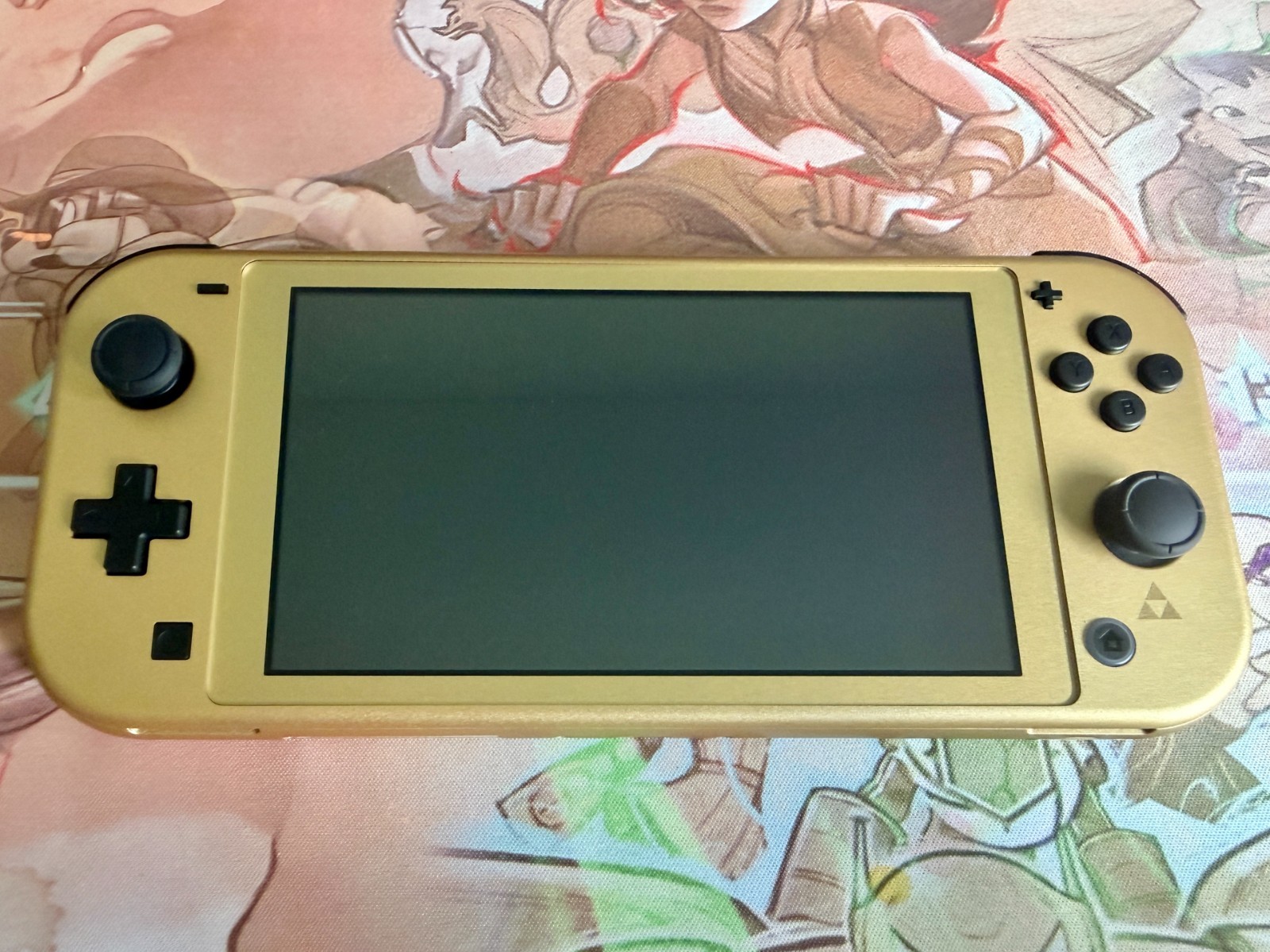 Nintendo Switch Lite Hyrule Edition Zelda Gold CIB + Tears of the Kingdom Case
