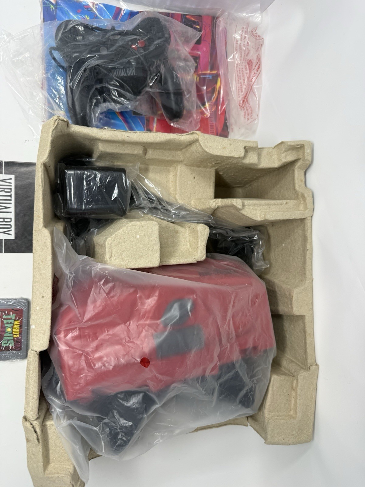 1995 Nintendo Virtual Boy video game console System CIB complete + Mario Tennis