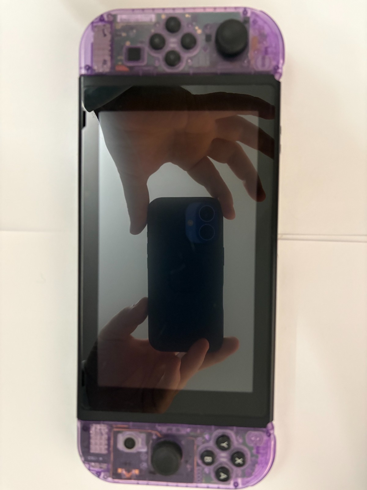 Nintendo Switch HAC-001 256GB Bundle Purple Joy-Cons new OEM Sticks Dock
