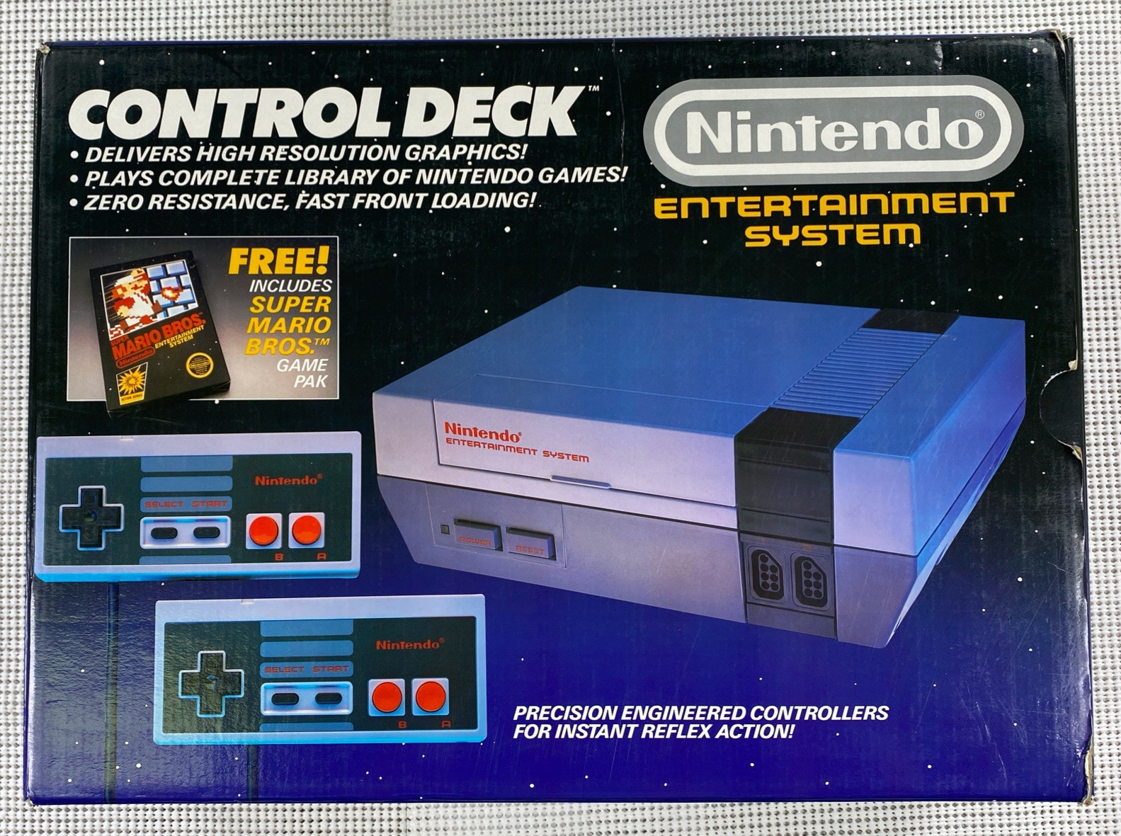 Vintage 1985 Nintendo Control Deck Super Mario Brothers Version With Box
