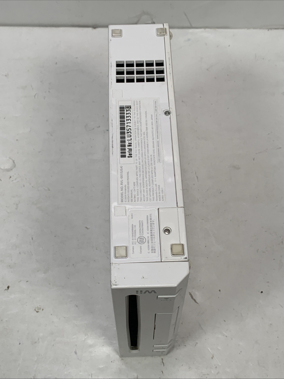 Nintendo Wii Replacement Console Only (US Region Tested Working)