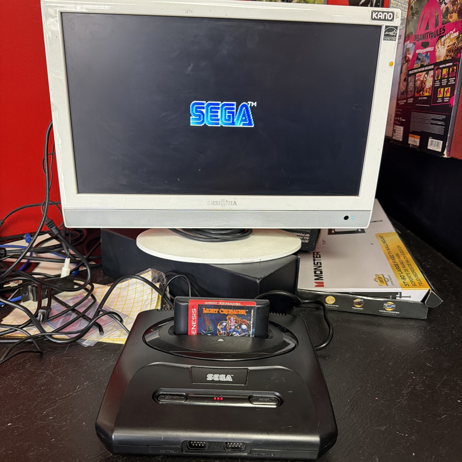 Sega Genesis Model 2 System OEM Power And Controller Tested Free Ship No Game