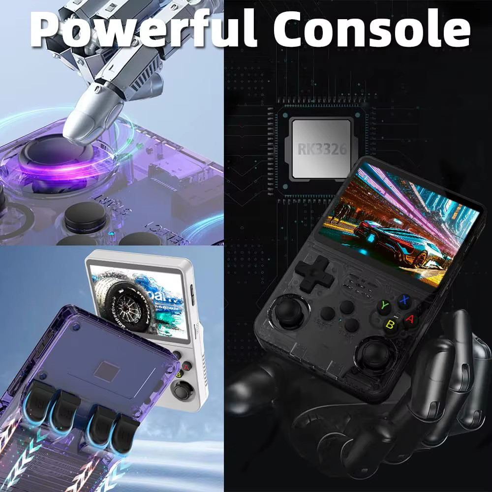 R36S Retro Game Console Handheld Video Arkos 2.0 System 3.5 Inch Single Card Por