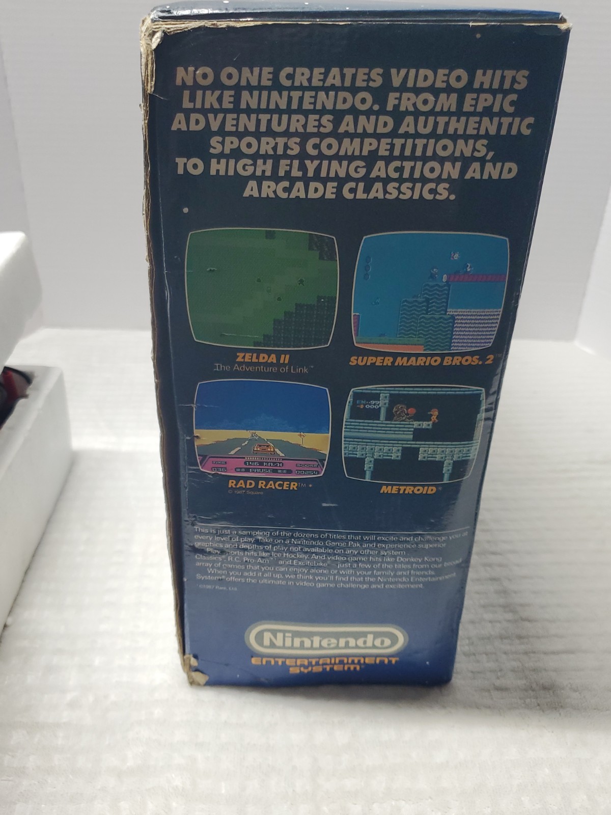 Nintendo NES Original Video Game Console Near Complete in Box Tested/Working