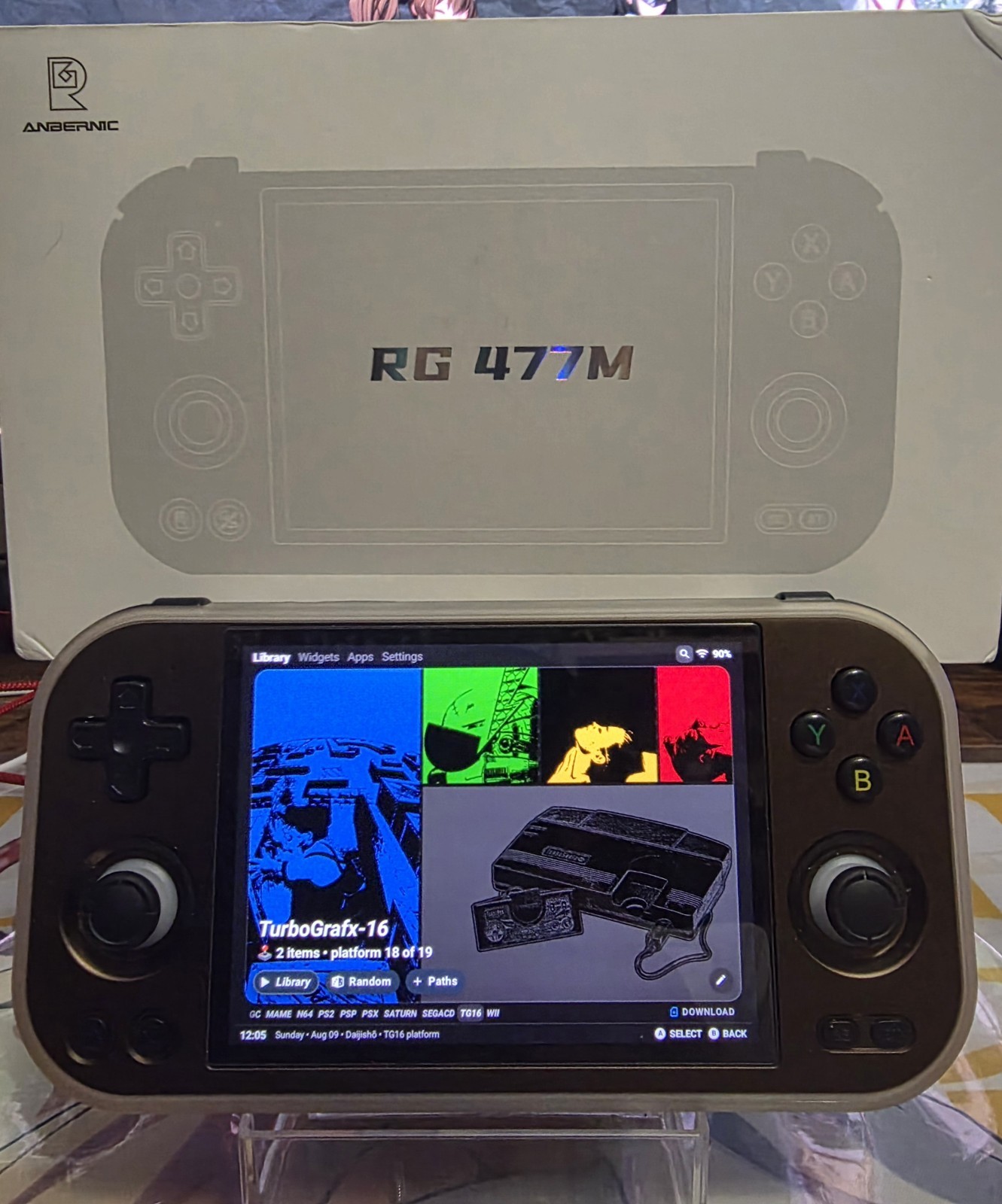 Anbernic RG477M – Chocolate Bronze, 12GB RAM & 256GB Storage.