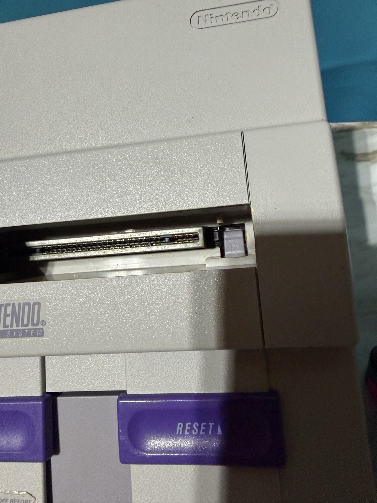 Super Nintendo SNES Console Controller + Super Mario World Tested And Working