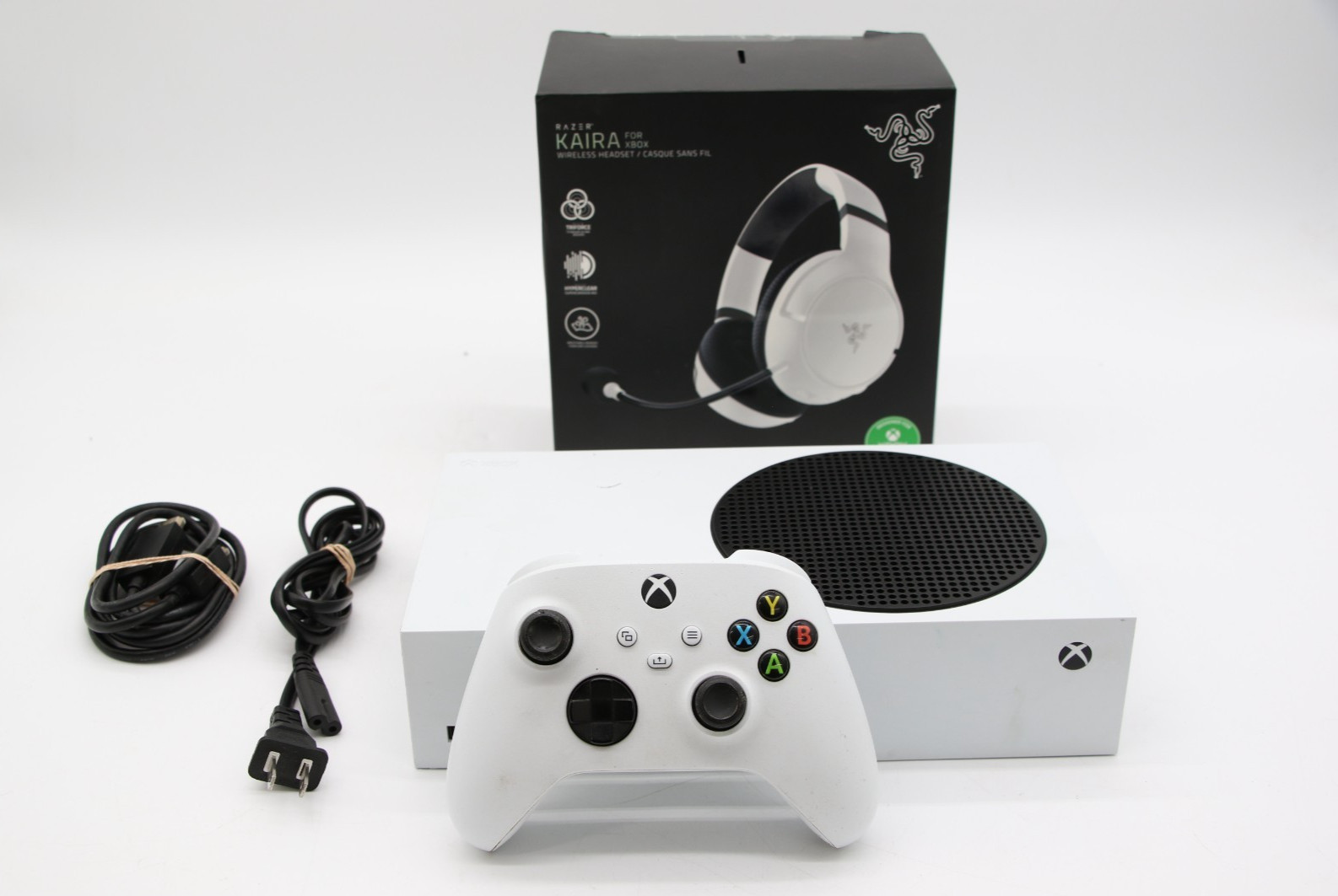 Xbox Series S Model 1883 512GB W/ Controller & Razer Kaira Headset – White