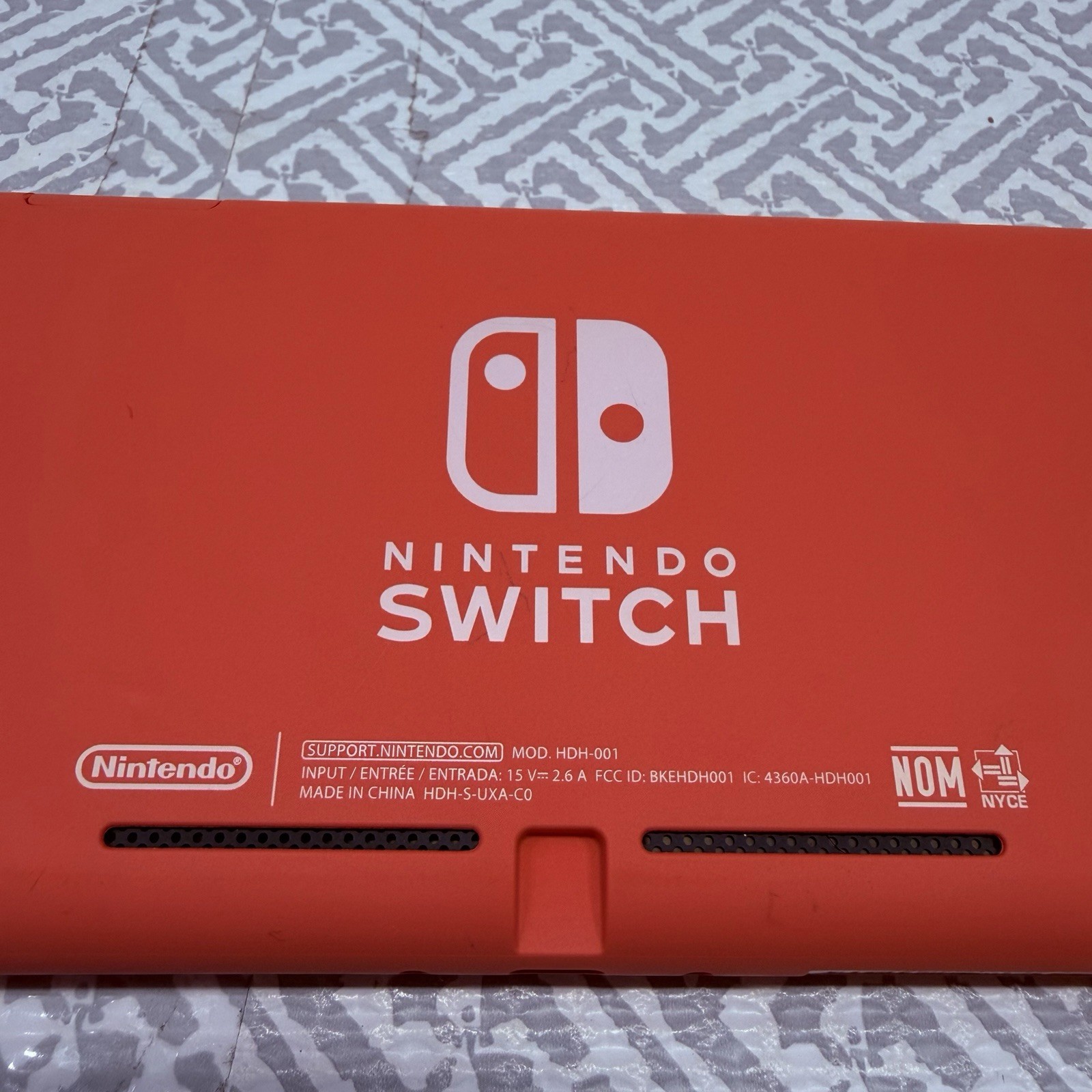 Nintendo Switch Lite Coral Pink 32GB Tested Working No Charger Read Description