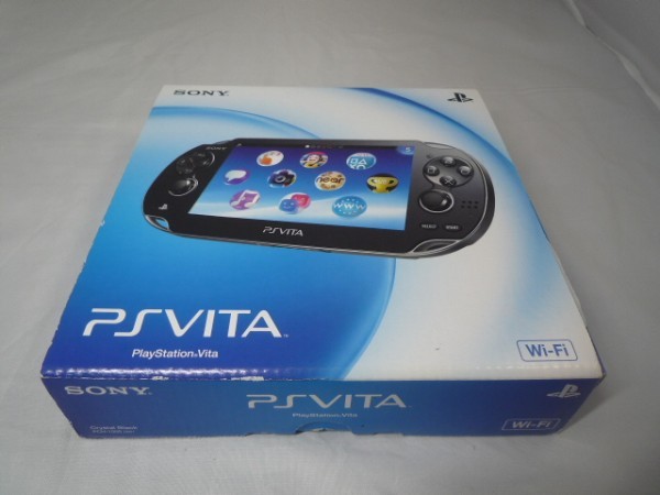 PlayStation PS VITA Console Wi-Fi Model Crystal Black PCH-1000 ZA01 OPEN BOX