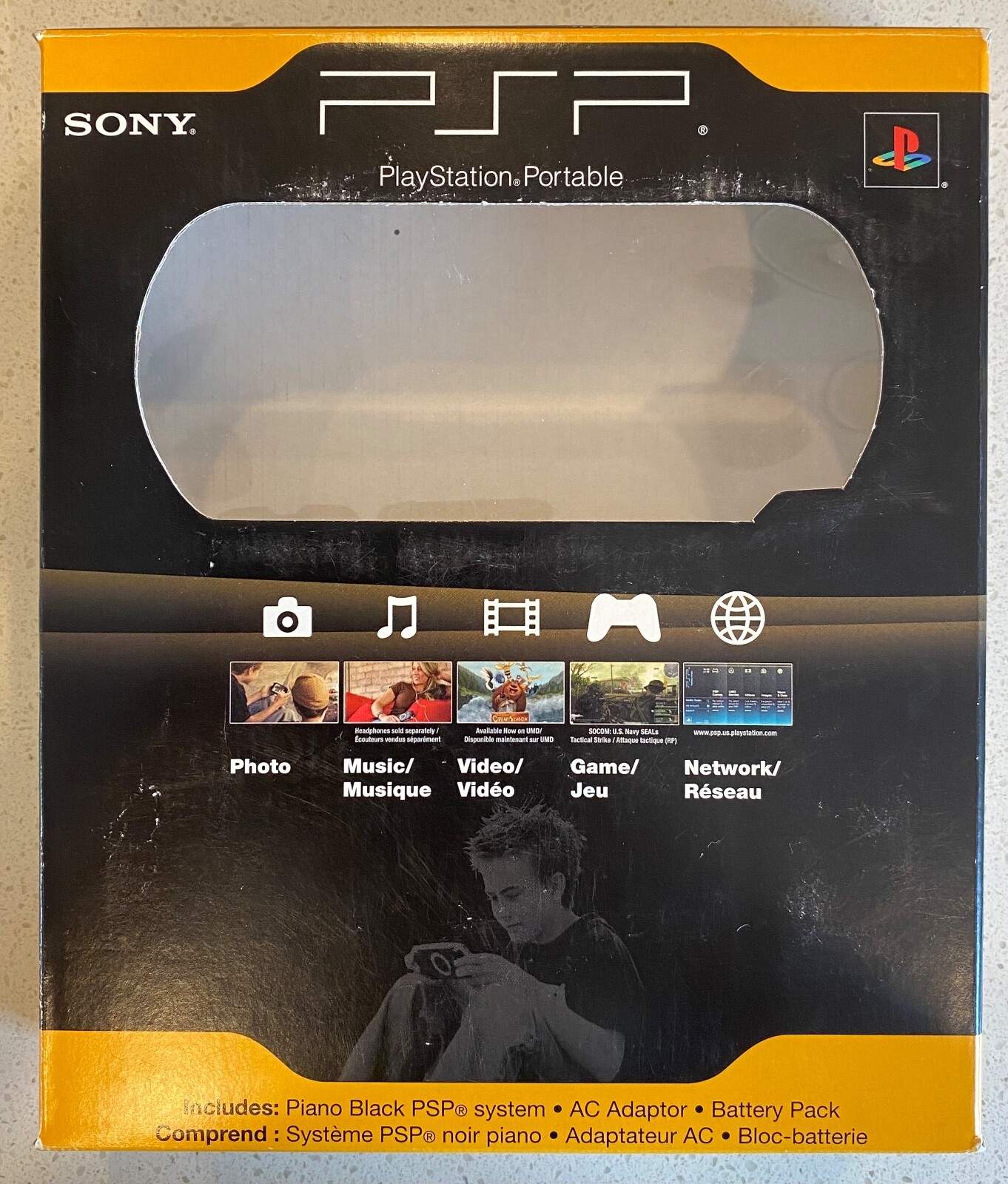 Sony PSP 2000 Launch Edition PSP-2001PB BOX ONLY!