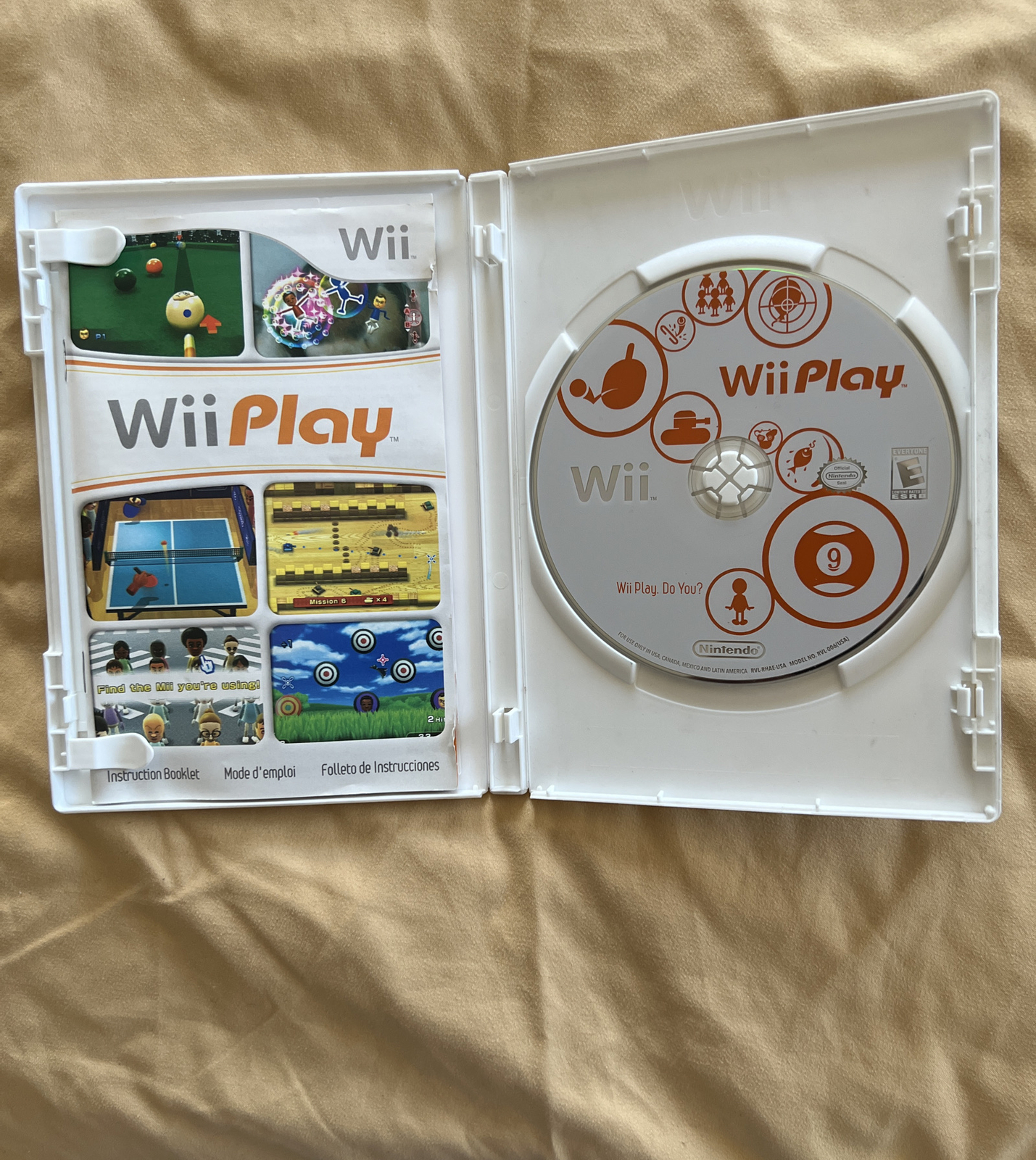Nintendo Wii Console Bundle With 8 Games RVL-001 (USA) Tested And Working!!