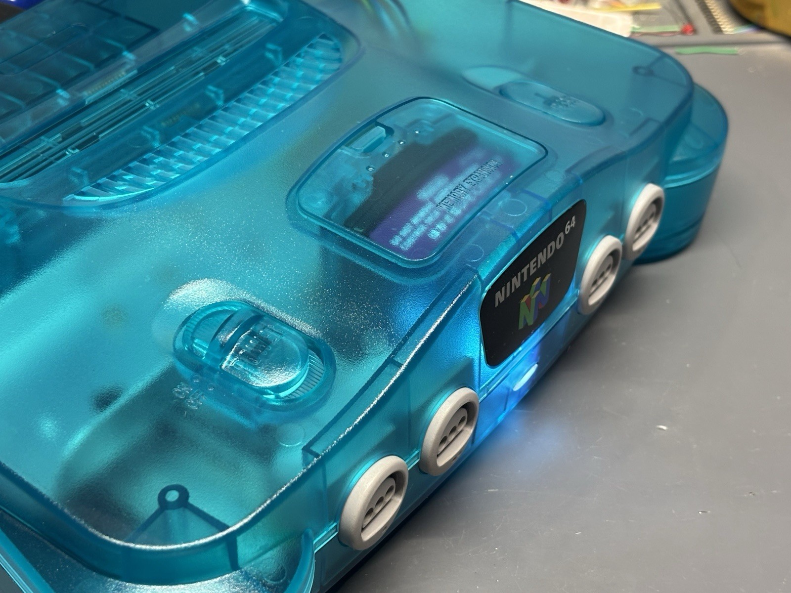 Ultimate Advanced RGB N64 Ice Blue Recap Deblur IGR Nintendo 64 Region