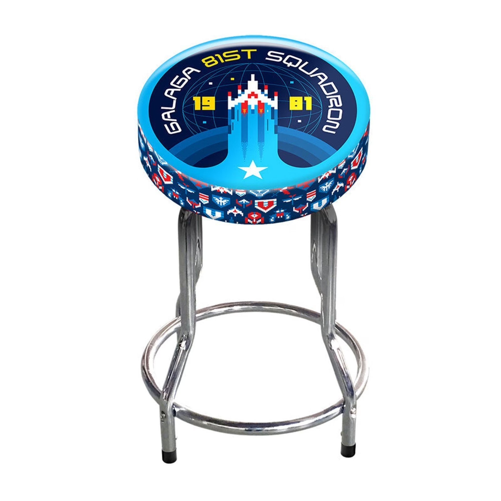 Arcade1Up 1981 Galaga Adjustable Arcade Stool Powder Coated
