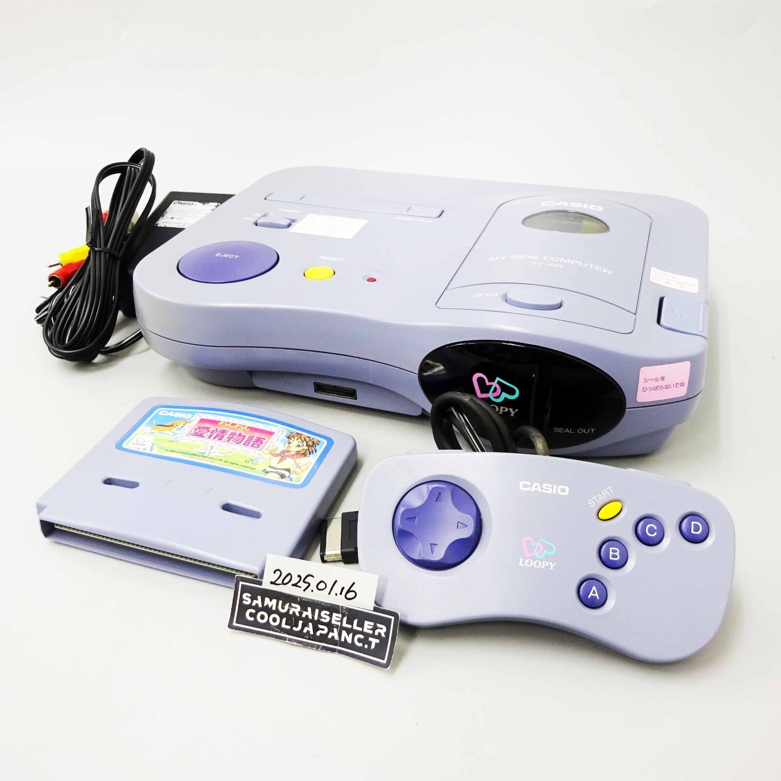 CASIO LOOPY My Seal Computer SV100 Console System Japan Used