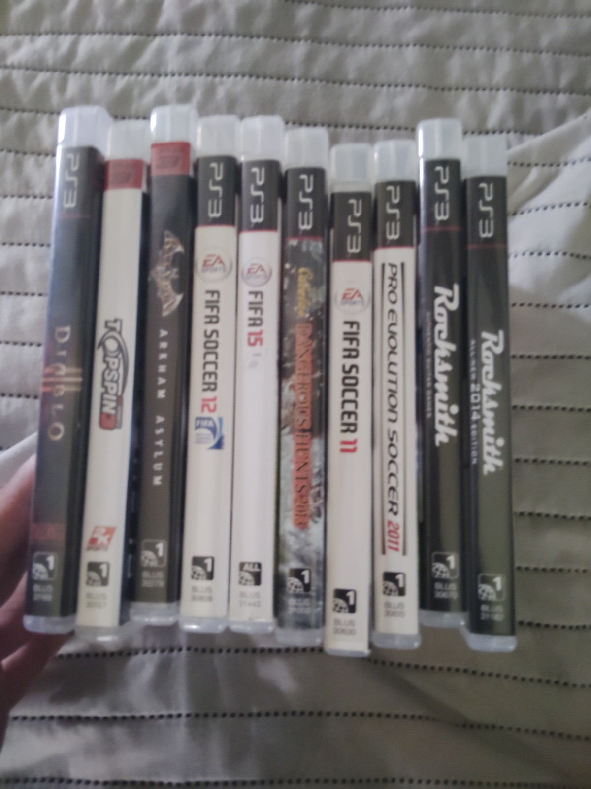 Sony PlayStation 3 Slim PS3 160GB Console HDMI + Power Cable+games