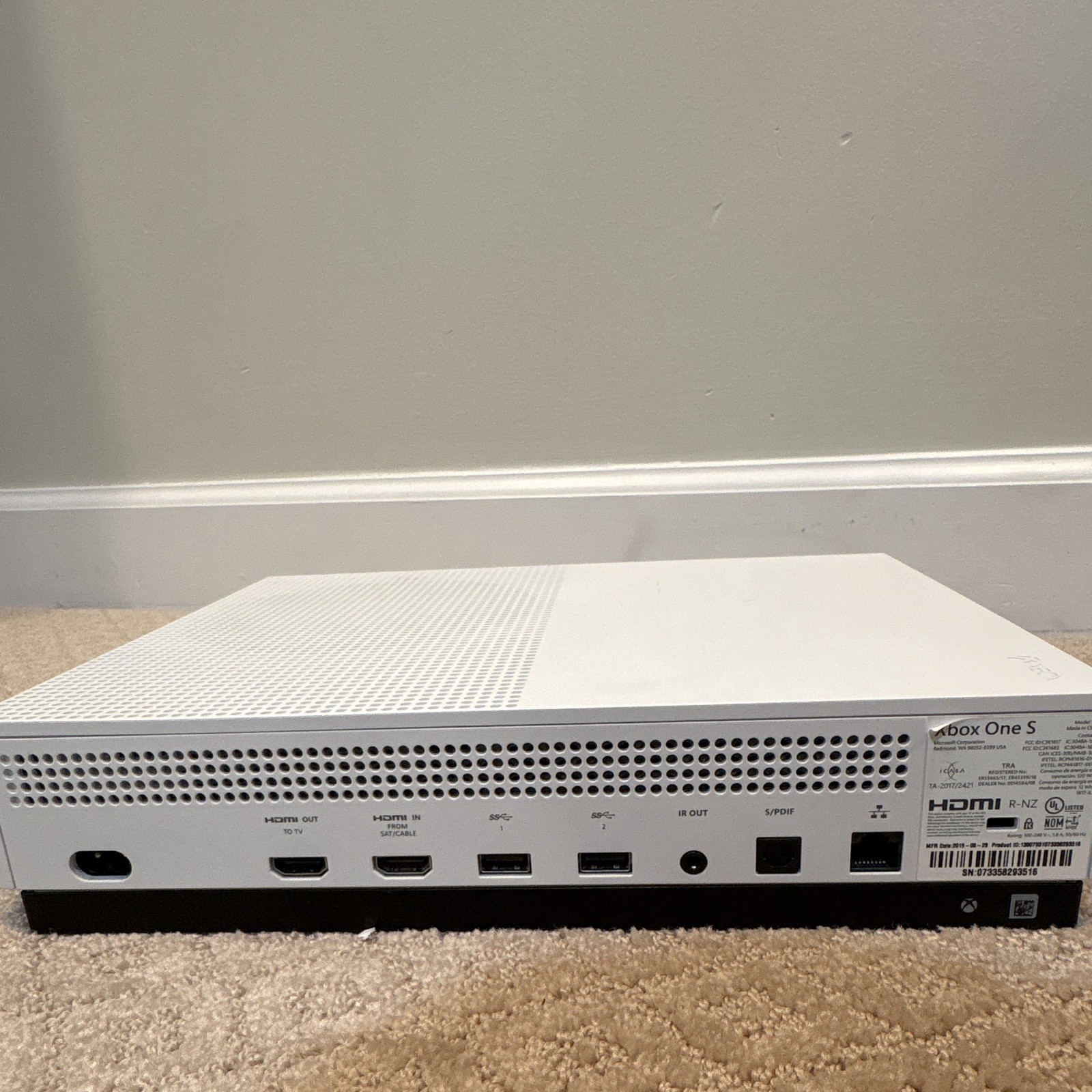Microsoft Xbox One S Home Console White/Black HDMI Wi‑Fi Capability