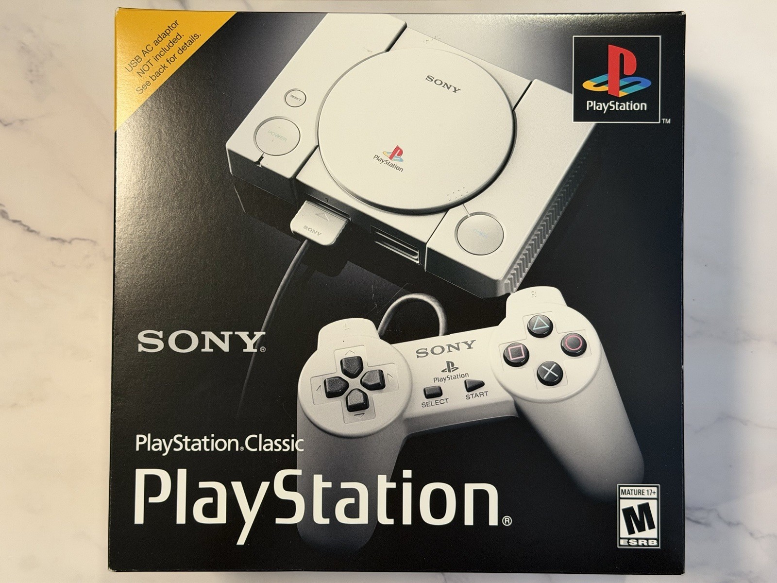Genuine Sony PlayStation Classic Gray Console 20 Classic Games NEW & SEALED