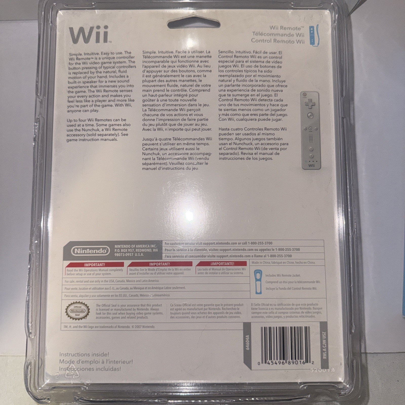 Nintendo Wii Console System RVL-001 In The Original Box w/ New Nunchuk