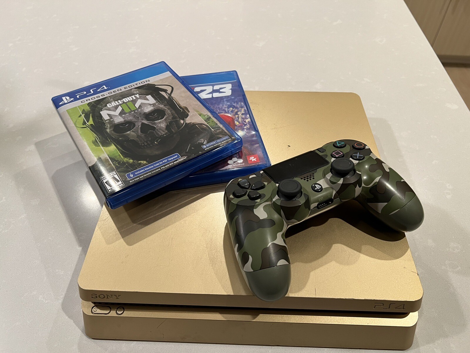 Sony PlayStation 4 Slim Limited Edition 1TB Gaming Console – Gold
