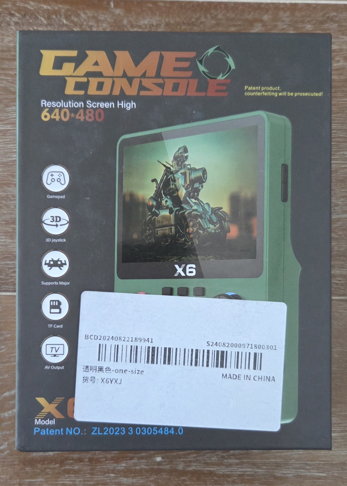 X6 Handheld Game Console 3.5″ Screen, Dual Joystick 640-480 Res