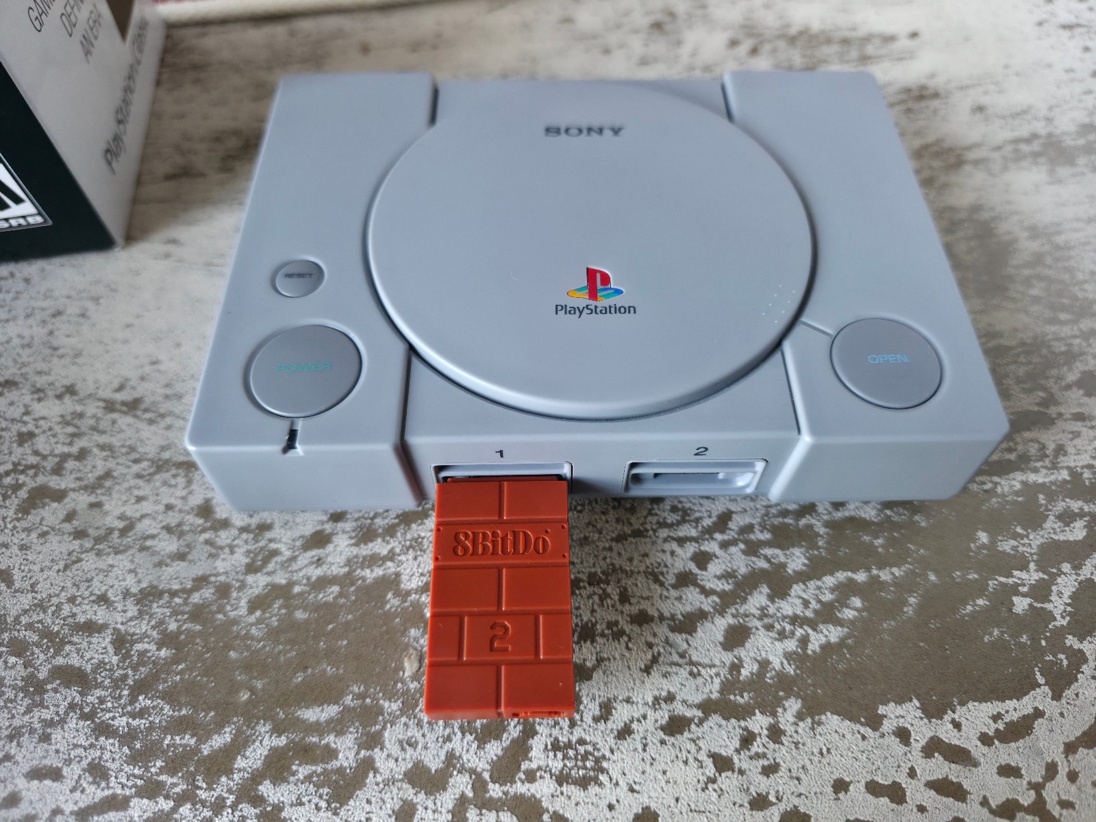 Sony PlayStation Classic Mini Console w/8bitdo USB Wireless 2 Adapter
