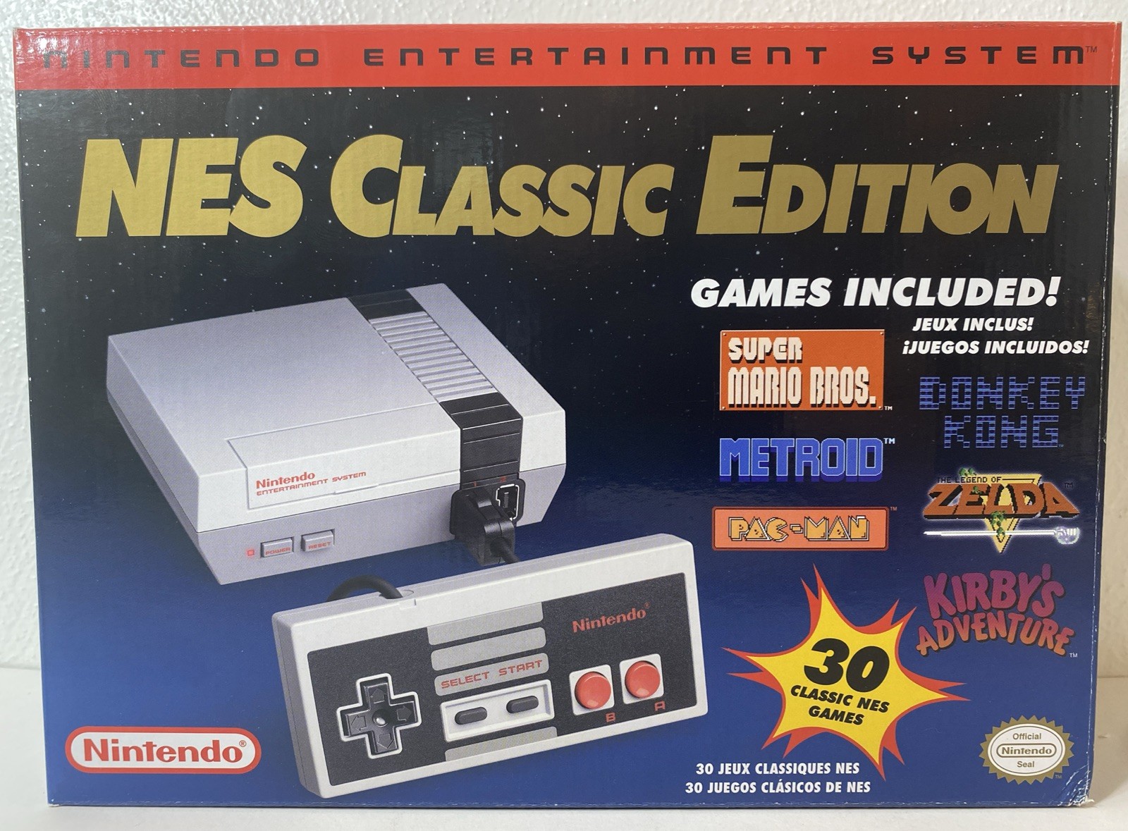 Authentic Nintendo Classic Edition NES Mini Game Console USA Brand New 2016