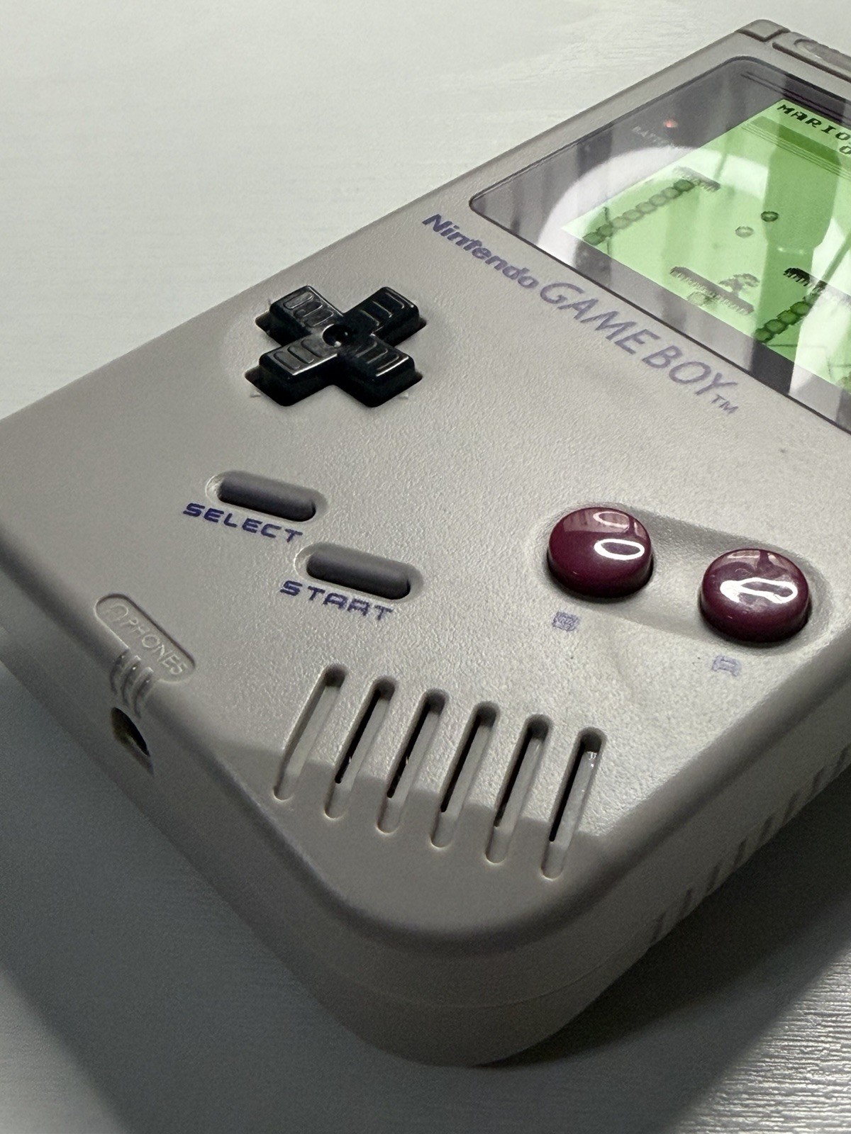 Nintendo Gameboy DMG – Laminated IPS Display – USB-C Battery – with Super Mario