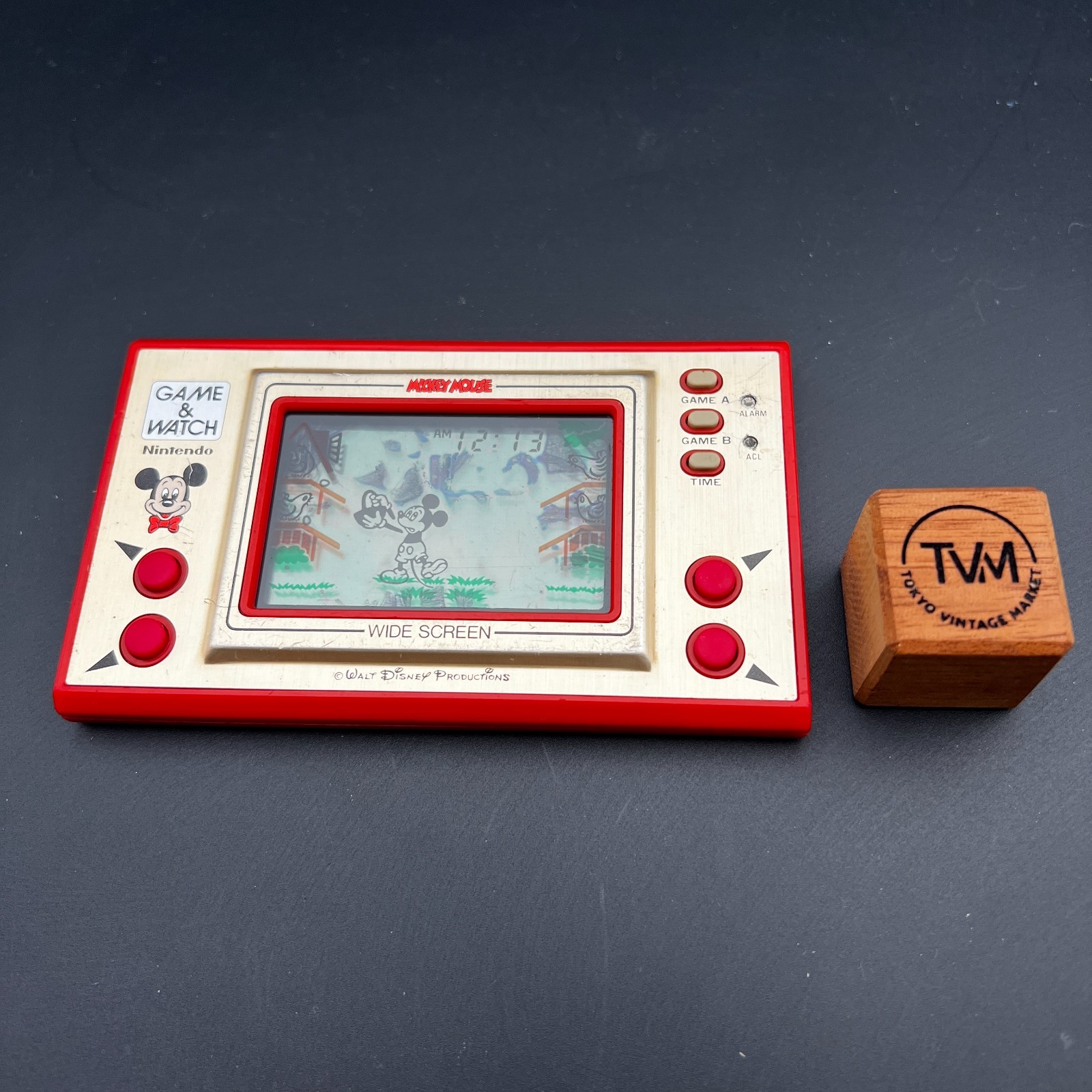 JUNK AS-IS Vintage 1981 Nintendo Game & Watch Mickey Mouse MC-25 Wide Screen