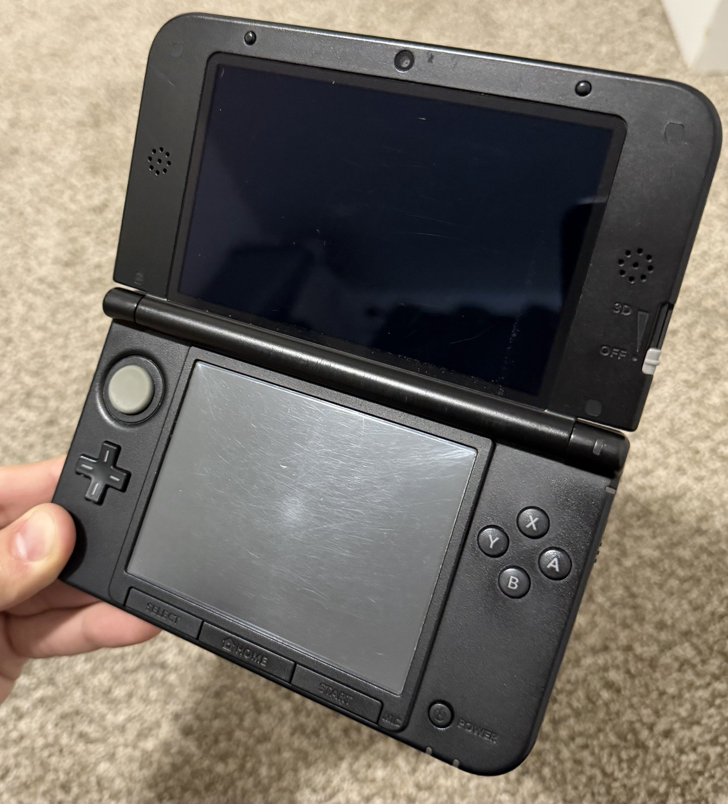 Nintendo 3DS XL Blue & Black Console System Handheld Authentic Tested US