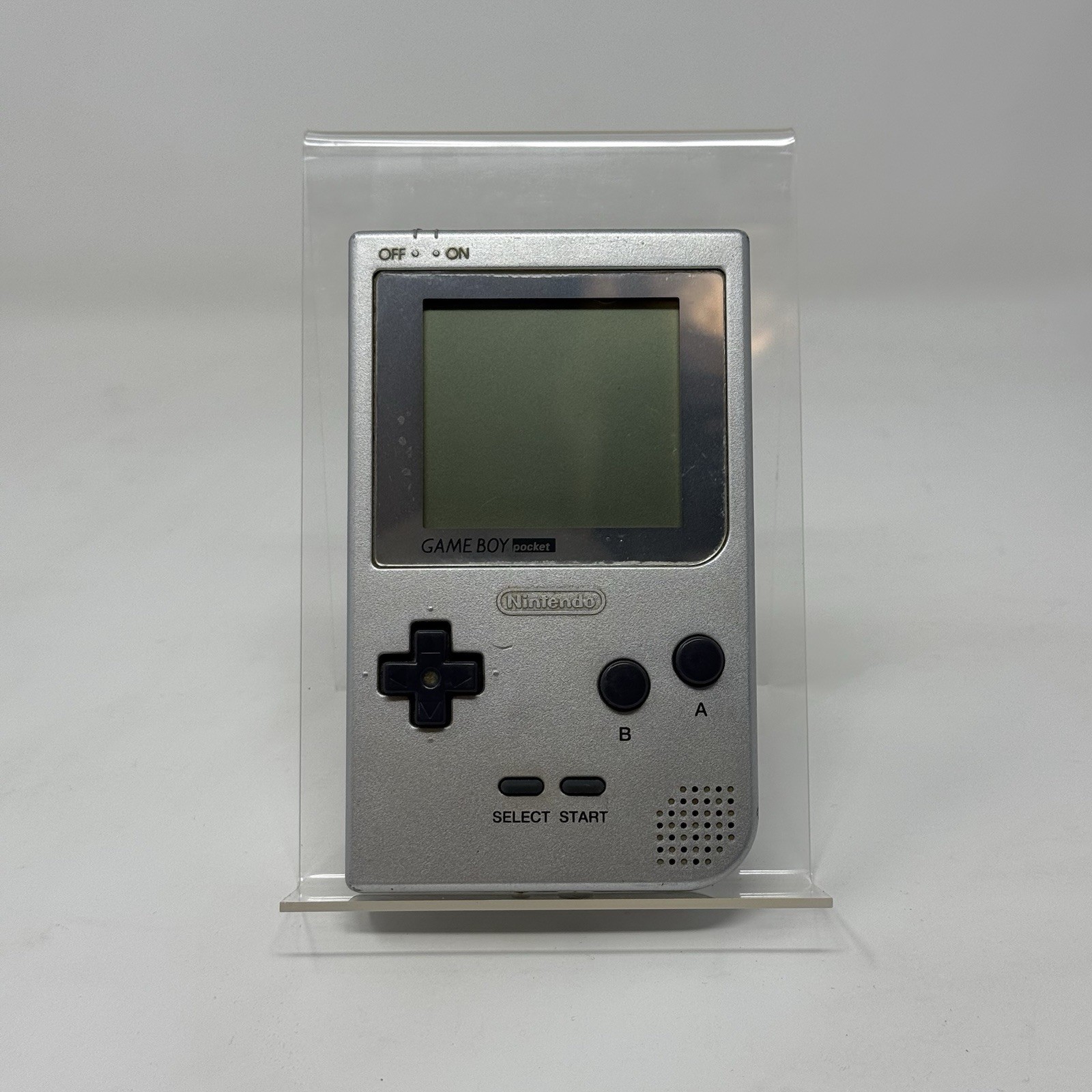 Nintendo Game Boy Pocket MGB-001 Silver Portable Handheld Console Tested Working