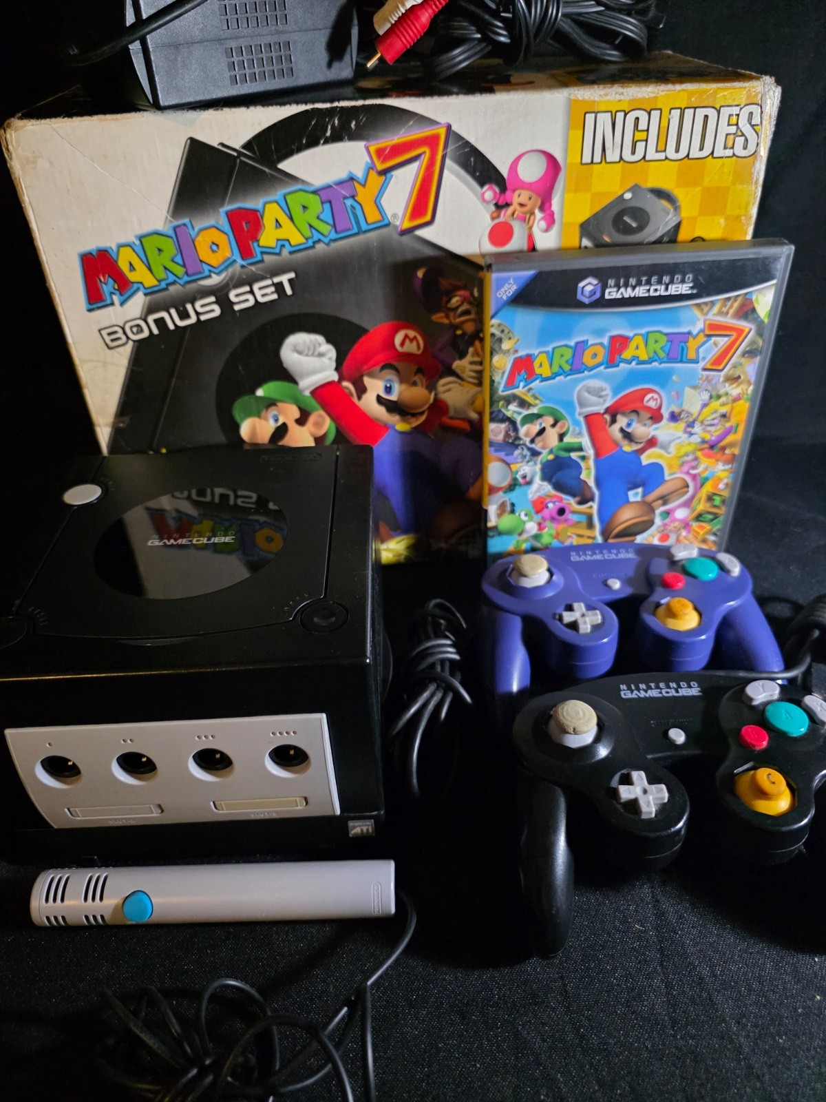 Nintendo GameCube Mario Party 7 Bonus Set In Box